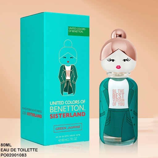 [PO02001083] PERFUME GREEN JASMINE SISTERLAND U.C.BENETTON 80ML EDT