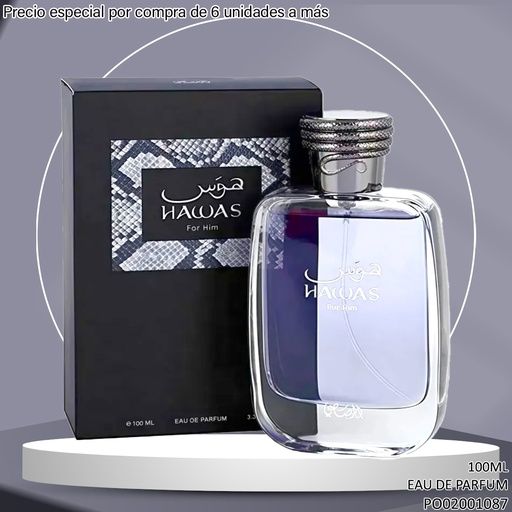 [PO02001087] PERFUME HAWAS FOR HIM RASASI 100ML EDP