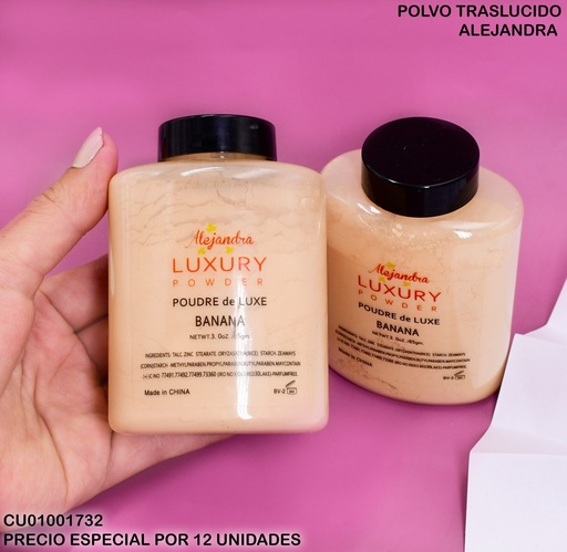[CU01001732] POLVO SUELTO ALEJANDRA LUXURY POWDER  BANANA BV-2/8067-4