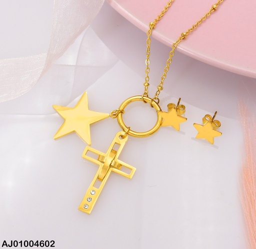 [AJ01004602] JUEGO PLACAS ESTRELLAS DIJES:CIRCULO/CRUZ/ESTRELLA