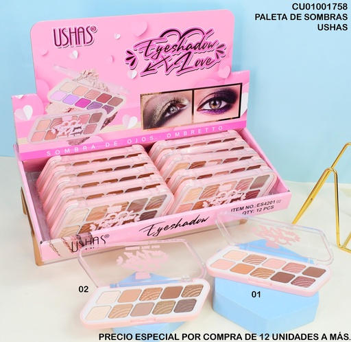 [CU01001758] SOMBRA 10 TONOS  EYESHADOW #ES4201-2