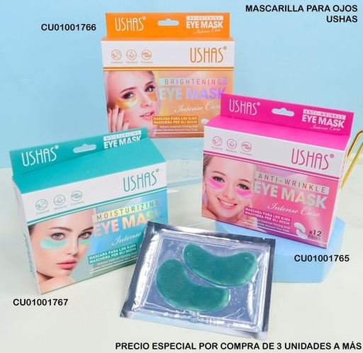 [CU01001765] CAJA 12 MASCARILLA PARA OJOS ANTI ARRUGAS # HA292