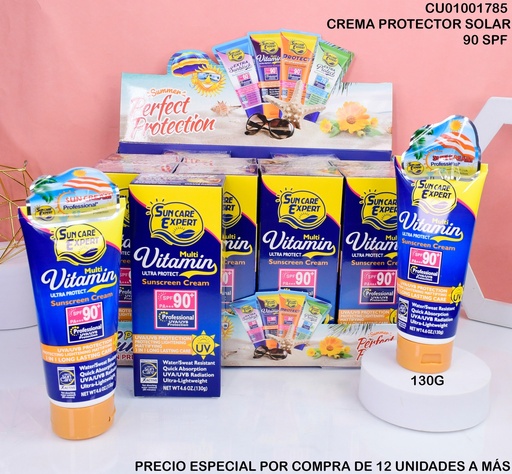 [CU01001785] CREMA BLOQUEADOR SOLAR 90+ UV/UVB  # HA-3058