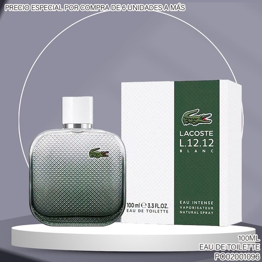 [PO02001096] PERFUME BLANC EAU INTENSE MEN L.12.12 LACOSTE 100ML