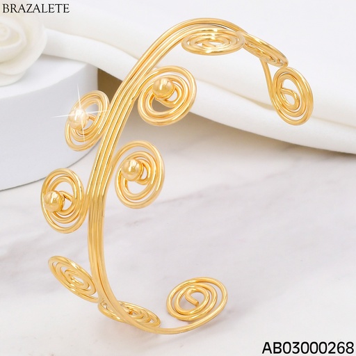[AB03000268] BRAZALETE ESPIRALES PEQUEÑAS  BA070-45