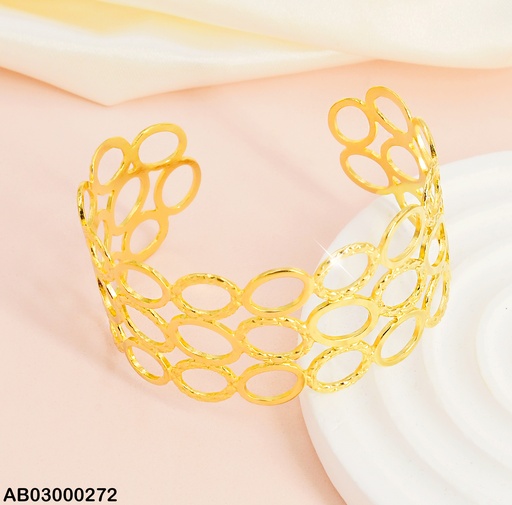 [AB03000272] BRAZALETE GRUESO CIRCULO CROQUI BA075-45