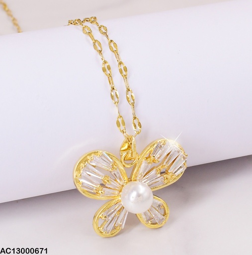 [AC13000671] CADENA DIJE MARIPOSA/PERLA CENTRO CA182-5