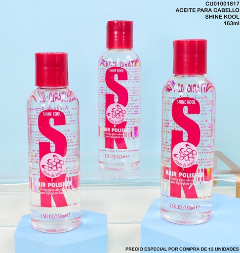 [CU01001817] GOTAS SHINE KOOL ACEITE DE ARGAN 163ML