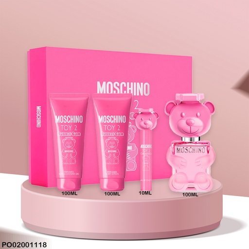 [PO02001118] ESTUCHE PERFUMES BUBBLE GUM TOY 2 MOSCHINO 4PCS