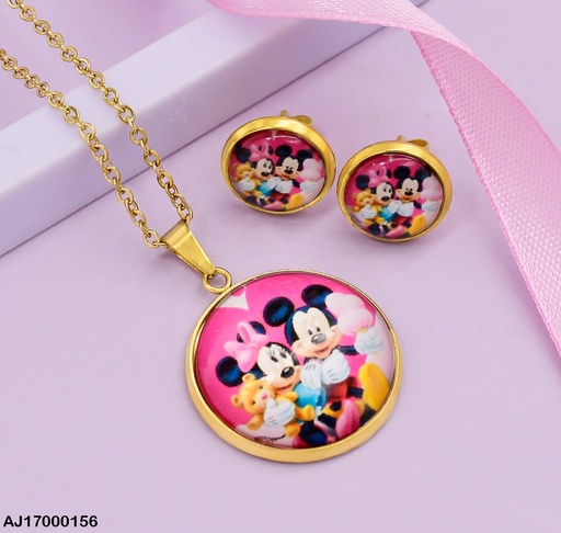 [AJ17000156] JUEGO RD. MINNIE Y MICKEY PELUCHE ALGODON # 076726-W163