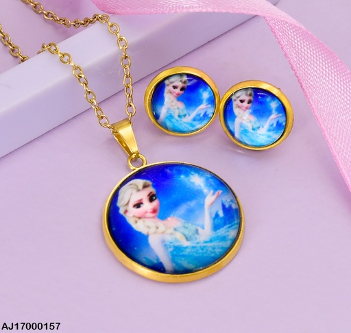 [AJ17000157] JUEGO RD. ELSA FROZEN FONDO CELESTE # 076720-W163