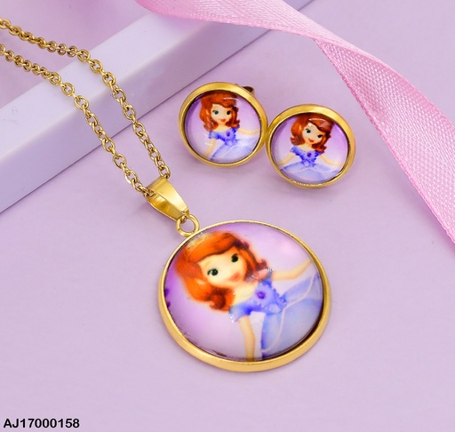 [AJ17000158] JUEGO RD. PRINCESA SOFIA FONDO MORADO # 076730-W163