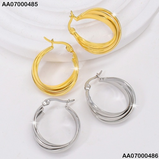 [AA07000485] ARGOLLA ENTRELAZADA TRIPLE # EA192-1