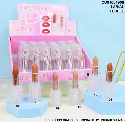 [CU01001908] LABIAL VELVET FEBBLE USHAS TONOS SURTD. # LP2299B