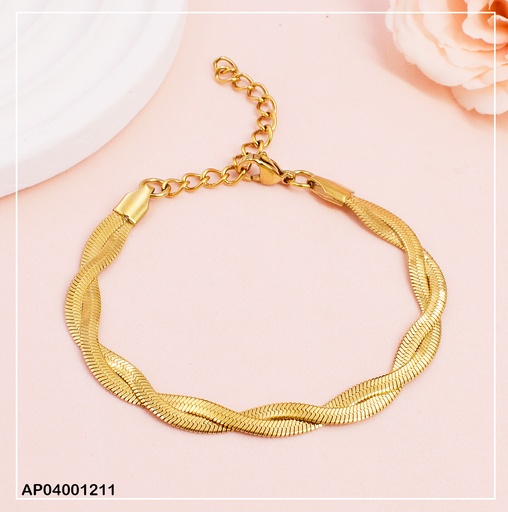 [AP04001211] PULSERA SERPIENTE TORSAL # BA095-135