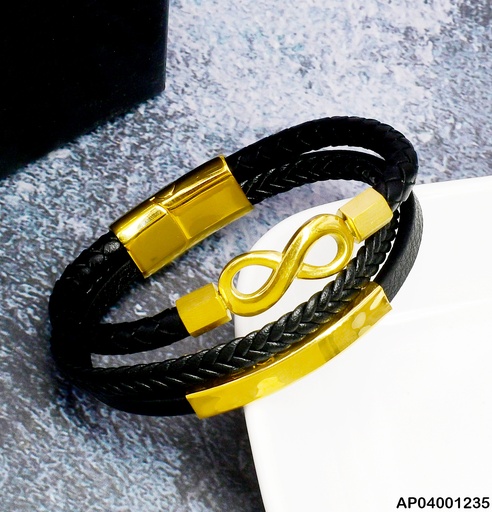 [AP04001235] PULSERA 3 LINEAS INFINITO # 081408-W167