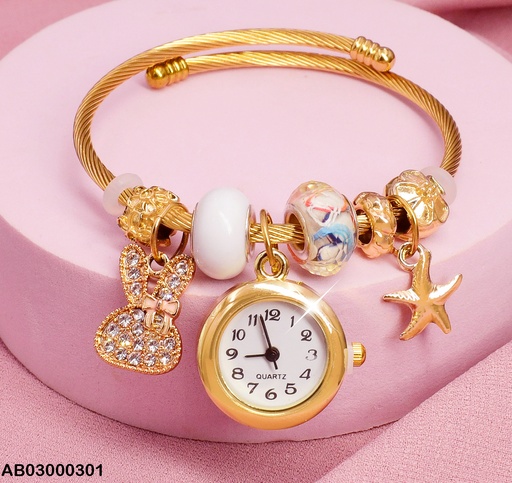 [AB03000301] BRAZALETE RELOJ ESTRELLA CONEJO  # 004P7665-100