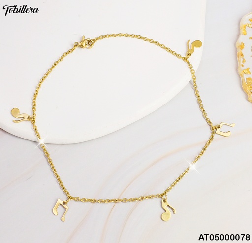 [AT05000078] TOBILLERA SIGNO MUSICAL-TACONES # 012M9999-100