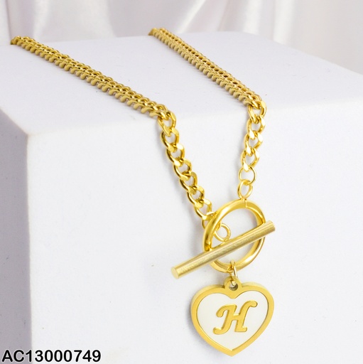 [AC13000749] CADENA MARTILLADA DIJE CORAZON INICIAL (H) 080274H