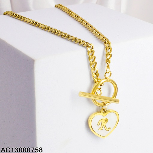 [AC13000758] CADENA MARTILLADA DIJE CORAZON INICIAL (R) 080283R