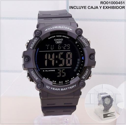 [RO01000451] RELOJ DIGITAL CRONO CASIO AE-1500WH-8B # 3502