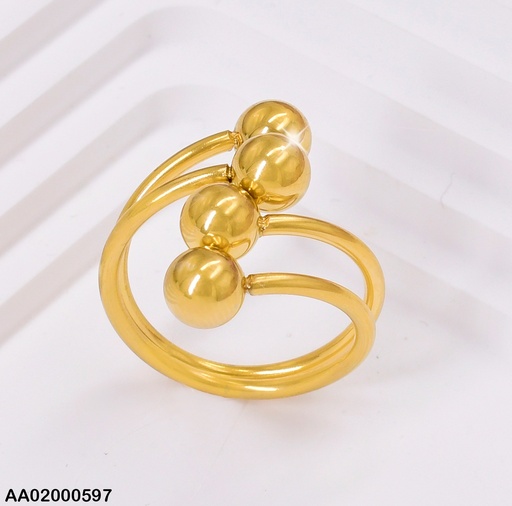 [AA02000597] ANILLO LINEAS 4 PELOTITAS LINEA VERT. # RA017-20