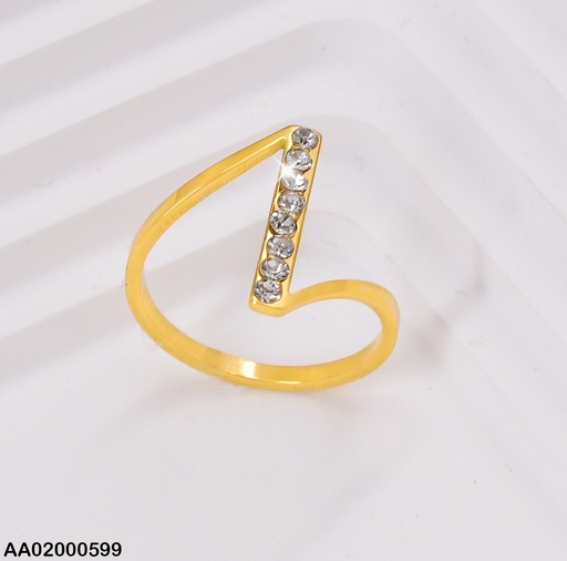 [AA02000599] ANILLO I LINEA VERTICAL ZIRC. #RA020-20