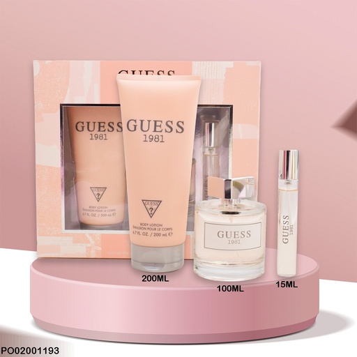 [PO02001193] ESTUCHE GIFT SET PERFUMES GUESS 1981 WOMAN 3PCS