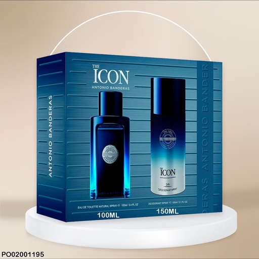[PO02001195] ESTUCHE PERFUME THE ICON ANTONIO BANDERAS 2PCS