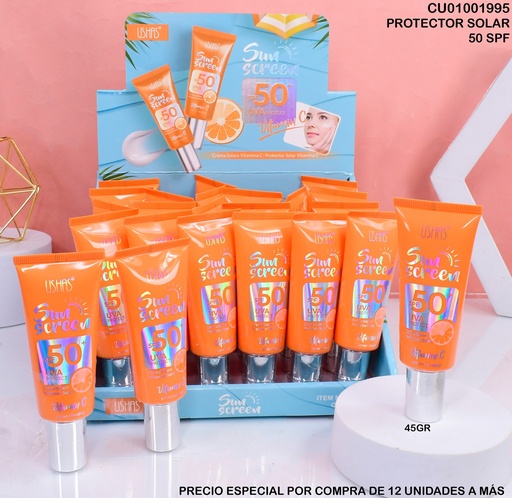 [CU01001995] BLOQUEADOR SOLAR VITAMINA C 50+ USHAS HA349