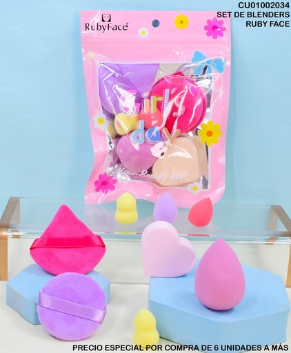 [CU01002034] SET  DE BLENDERS GIRL´S DAY RUBY FACE MZGJ01