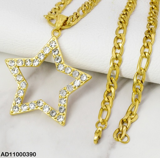 [AD11000390] DIJE CROQUI GRANDE ESTRELLA C/ZIRCONIAS 080668