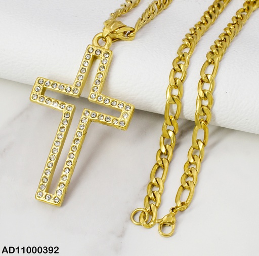 [AD11000392] DIJE CROQUI CRUZ C/ZIRCONIAS 080663