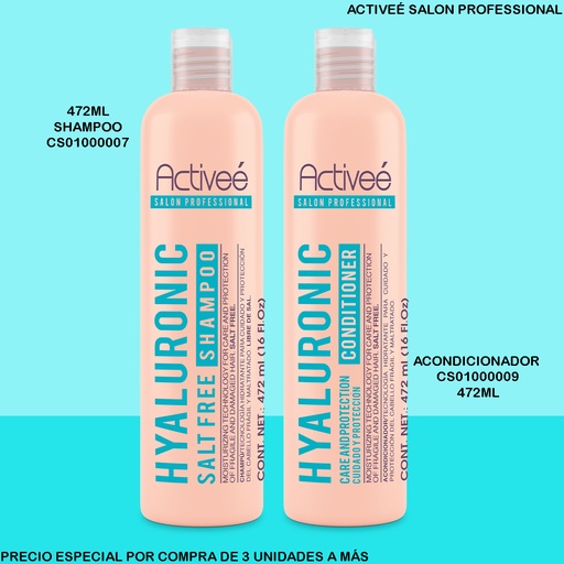 [CS01000007] SHAMPOO ACTIVEE ACIDO HYALURONICO 16OZ