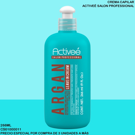 [CS01000011] CREMA P/PEINAR ACTIVEE ARGAN 9OZ