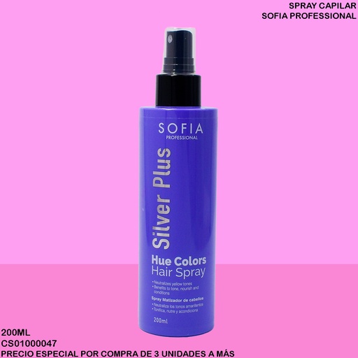 [CS01000047] PROTECTOR TERMICO/MATIZANTE SILVER SOFIA 200ML S208