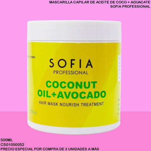 [CS01000052] TRATAMIENTO COCONUT 500ML SOFIA PROFESIONAL