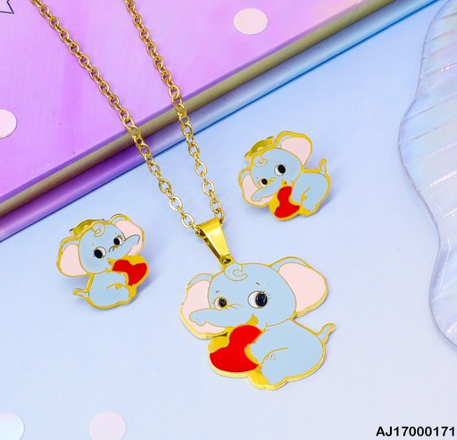[AJ17000171] JUEGO ELEFANTE CELESTE C/❤️081292-171