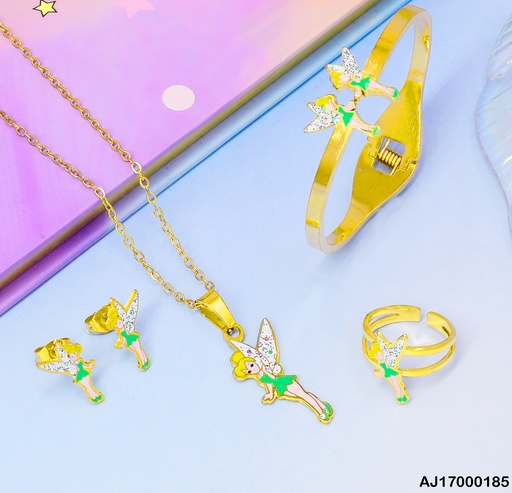 [AJ17000185] JUEGO TINKER BELL ALAS BLANCAS C/BRAZALETE-ANILLO