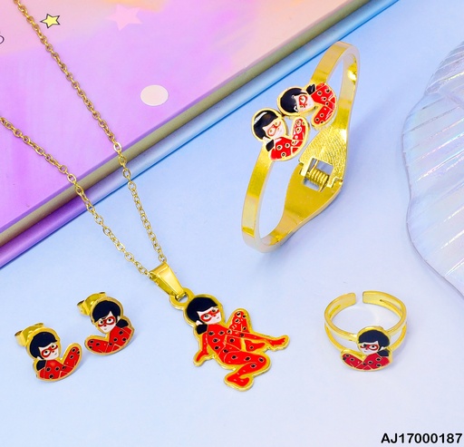 [AJ17000187] JUEGO LADYBUG C/ BRAZALETE-ANILLO 080768