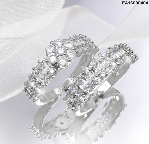 [EA16000404] ANILLO PLATD. ZIRC. FLOR RE080-213