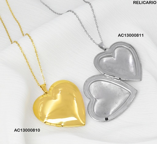 [AC13000810] CADENA CORAZON INFLADO 080934