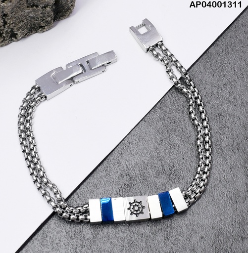 [AP04001311] PULSERA PLATD. III TIMON III AZUL 081648-W177
