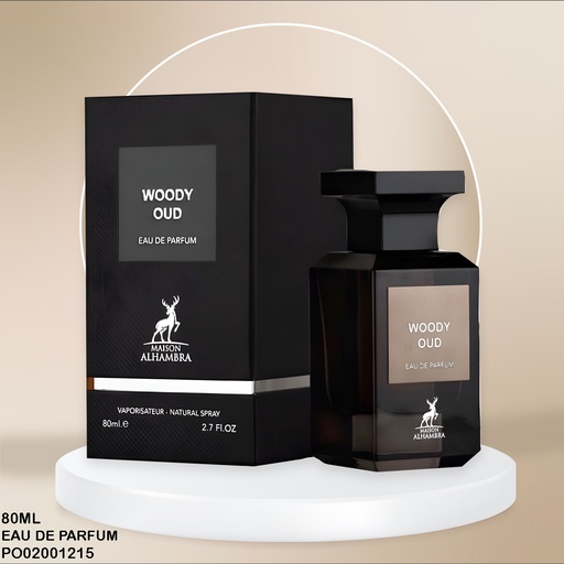 [PO02001215] PERFUME WOODY OUD MAISON ALHAMBRA EDP 80ML