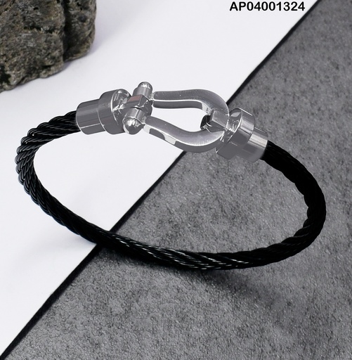 [AP04001324] PULSERA PLATD.  HERRADURA 080426-112