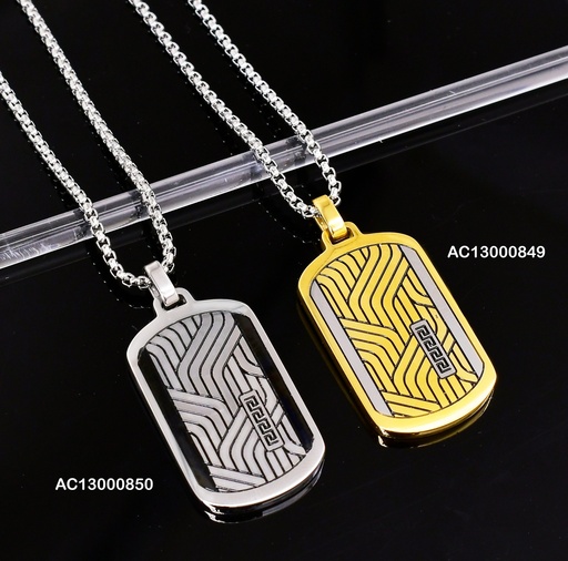[AC13000850] CADENA PLATD. PLACA LINEAS 081666-W177