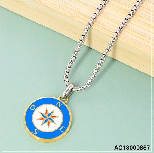 [AC13000857] CADENA PLACA RD. BRUJULA AZUL 081652-W177