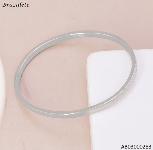 [AB03000283] BRAZALETE PLATD. LISO FINO # 076755-W163