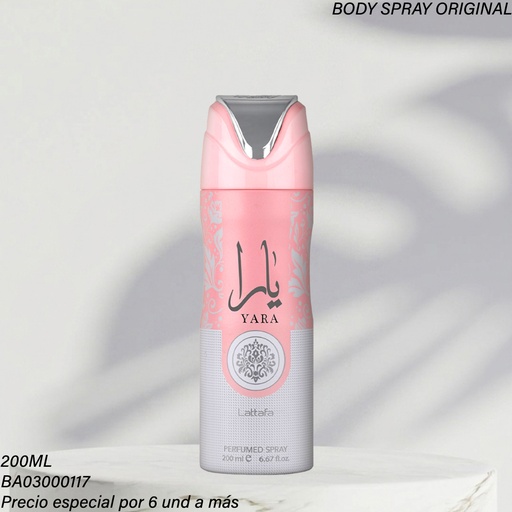 [BA03000117] BODY SPRAY YARA LATTAFA 200ML