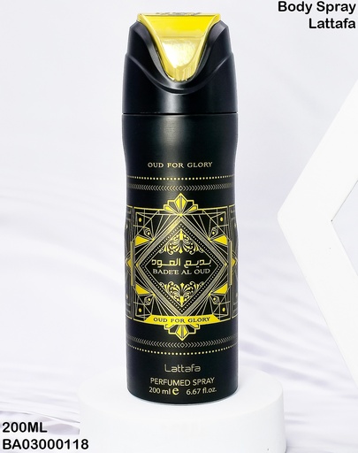 [BA03000118] BODY SPRAY BADEE OUD GLORY LATTAFA 200ML